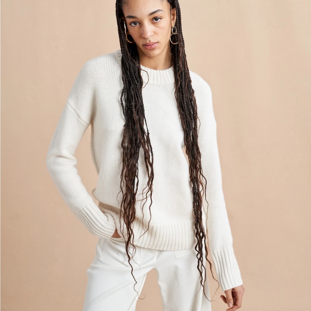 La Ligne Marin Cashmere Ivory Sweater